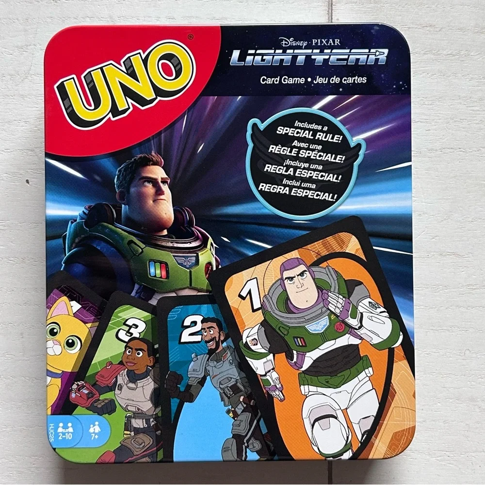 NIB‎ Mattel Games UNO Disney and Pixar Lightyear Card Game Collectible Tin